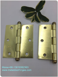 Bisagras de cobre amarillo de la extremidad de la bola del metal de acero del hierro 4&quot;” diseño fácil de la suposición de la instalación X3.5