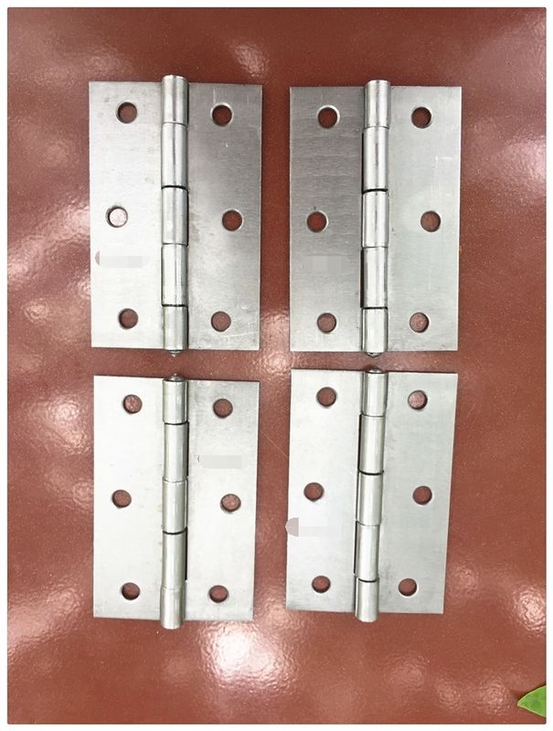 Peso ligero niquelado plateado latón sin pulir de las bisagras de puerta del metal de la entrada